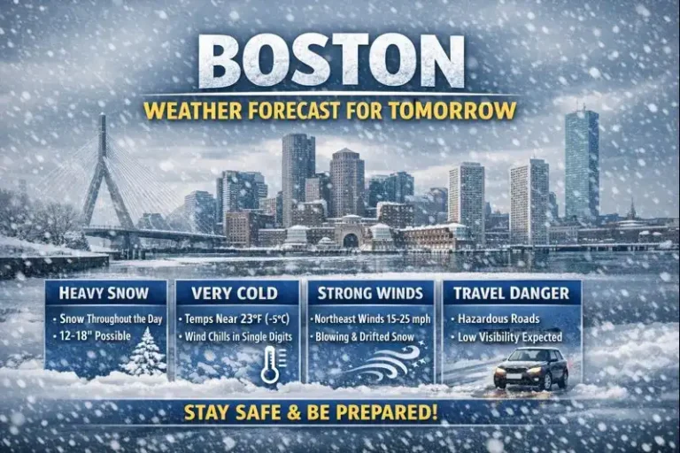 WCVB, WBZ Weather Forecast for Tomorrow