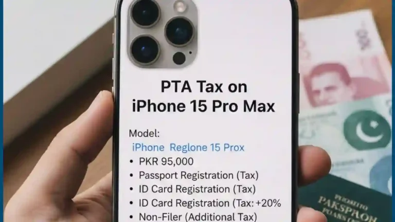 What is PTA Tax on iPhone 15 Pro Max in new PTA Tax List