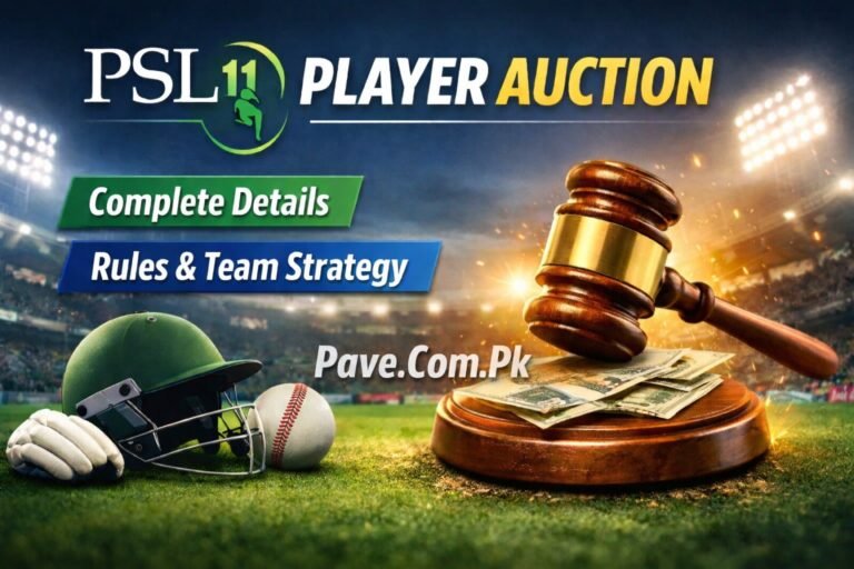 PSL 11 Player Auction: Complete Details Rules & Team Strategy