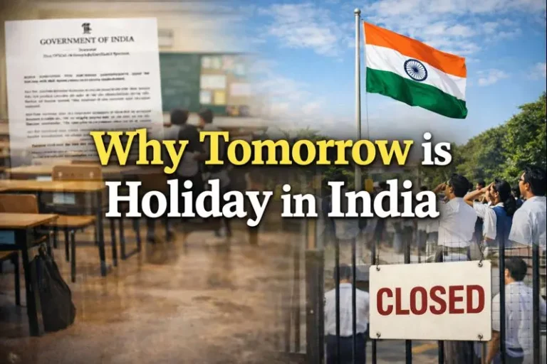 Why Tomorrow is Holiday in India