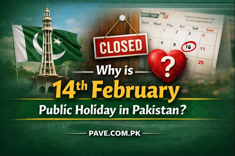 Why is 14th February Public Holiday in Pakistan