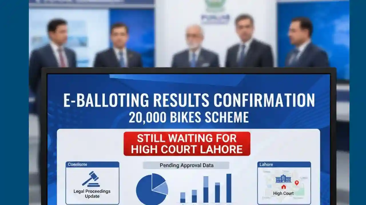 e-Balloting Results Confirmation for 20,000 Bikes Scheme Still Waiting for High Court Lahore 1 e-Balloting Results Confirmation for 20,000 Bikes Scheme Still Waiting for High Court Lahore