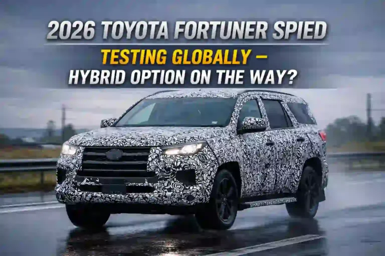 2026 Toyota Fortuner Spied Testing Globally – Hybrid Option on the Way?