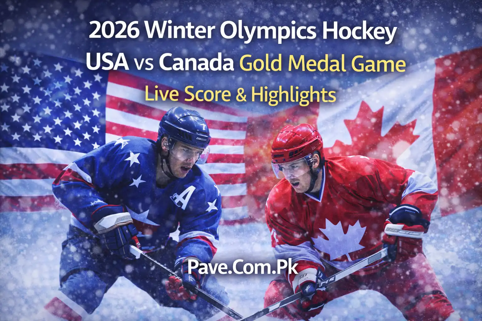 2026 Winter Olympics Hockey USA vs Canada Gold Medal Game Live Score & Highlights