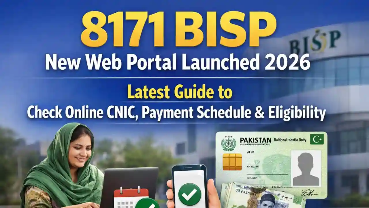 8171 BISP New Web Portal Launched 2026 – Latest Guide to Check Online CNIC, Payment Schedule & Eligibility