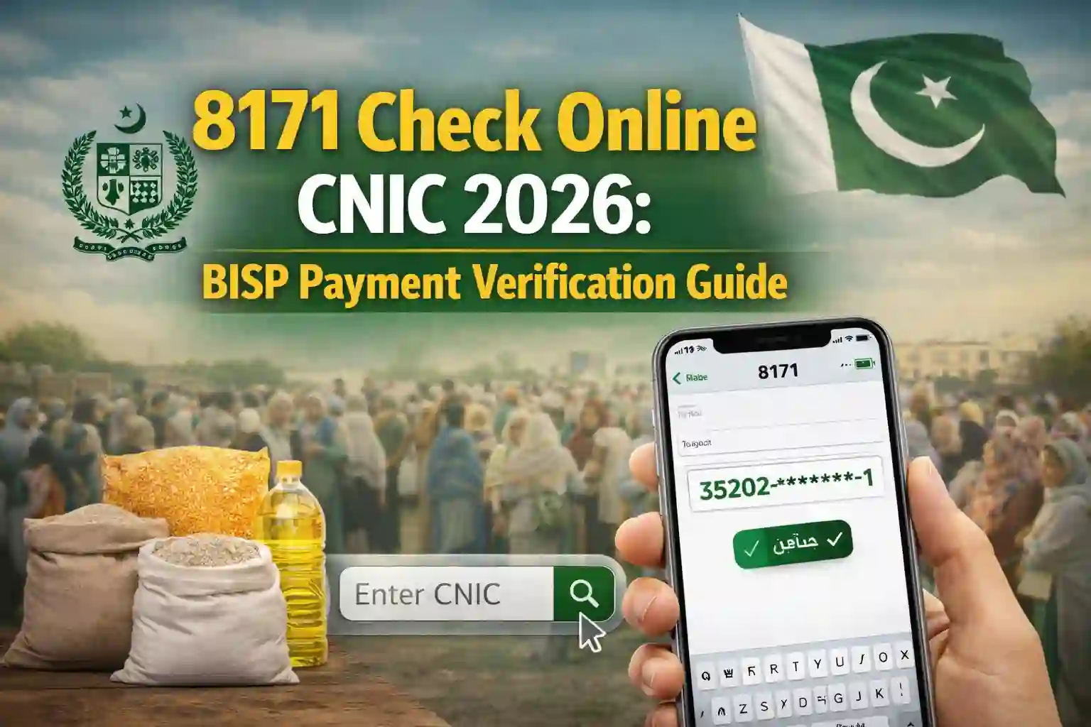 8171 Check Online CNIC 2026: BISP Payment Verification Guide