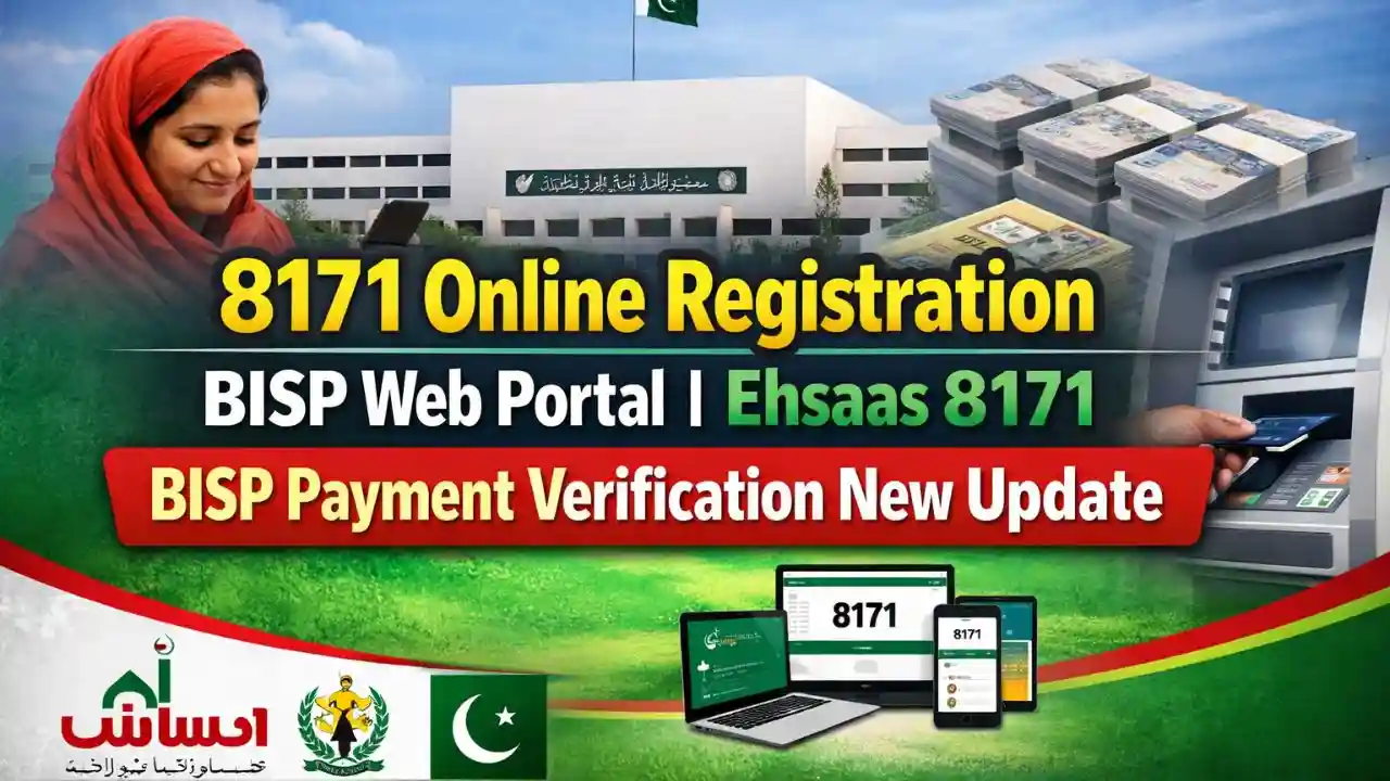 8171 Online Registration BISP Web Portal | Ehsaas 8171 BISP Payment Verification New Update 1 8171 Online Registration BISP Web Portal