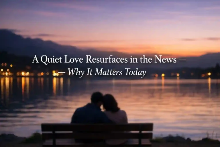A Quiet Love Resurfaces in the News – Why It Matters Today