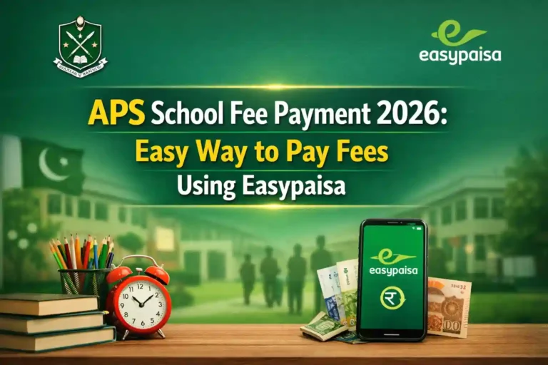 APS School Fee Payment 2026 Easy Way to Pay Fees Using Easypaisa