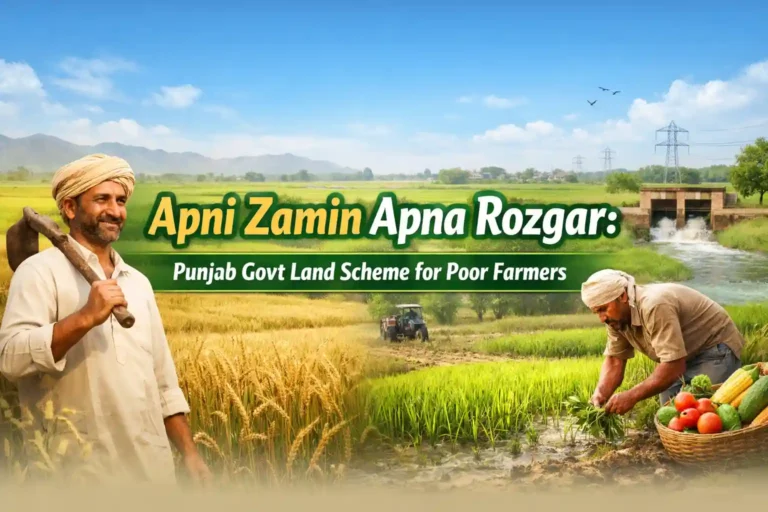 Apni Zamin Apna Rozgar: Punjab Govt Land Scheme for Poor Farmers 7 Apni Zamin Apna Rozgar Punjab Govt Land Scheme for Poor Farmers