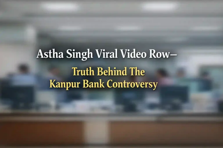 Astha Singh Viral Video Row – Truth Behind The Kanpur Bank Controversy