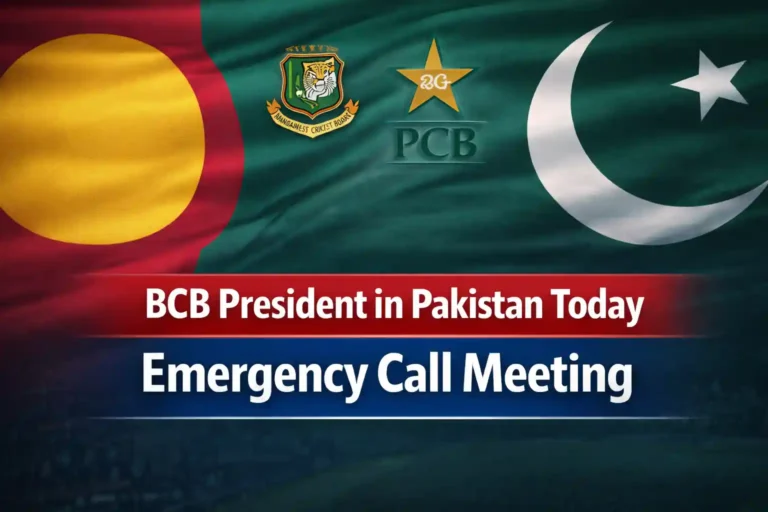 BCB President in Pakistan Today Emergency Call Meeting