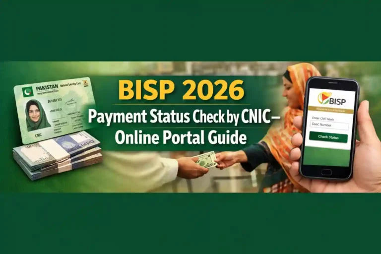 BISP 2026 Payment Status Check by CNIC – Online Portal Guide 2 BISP 2026 Payment Status Check by CNIC – Online Portal Guide