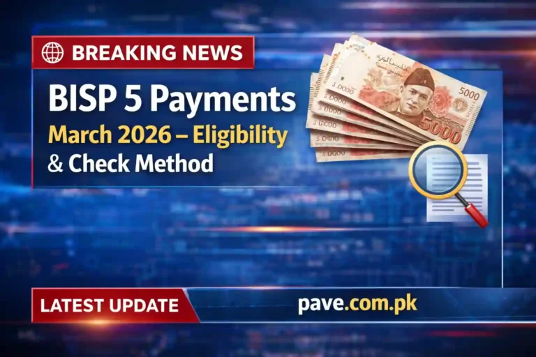 BISP 5 Payments March 2026 – Eligibility & Check Method 2 BISP 5 Payments March 2026 – Eligibility & Check Method