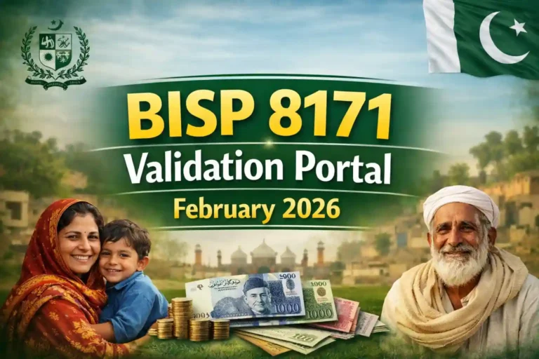 BISP 8171 Validation Portal February 2026 – Confirm Eligibility & Rs13,500 Payment 1 BISP 8171 Validation Portal February 2026 – Confirm Eligibility & Rs13,500 Payment