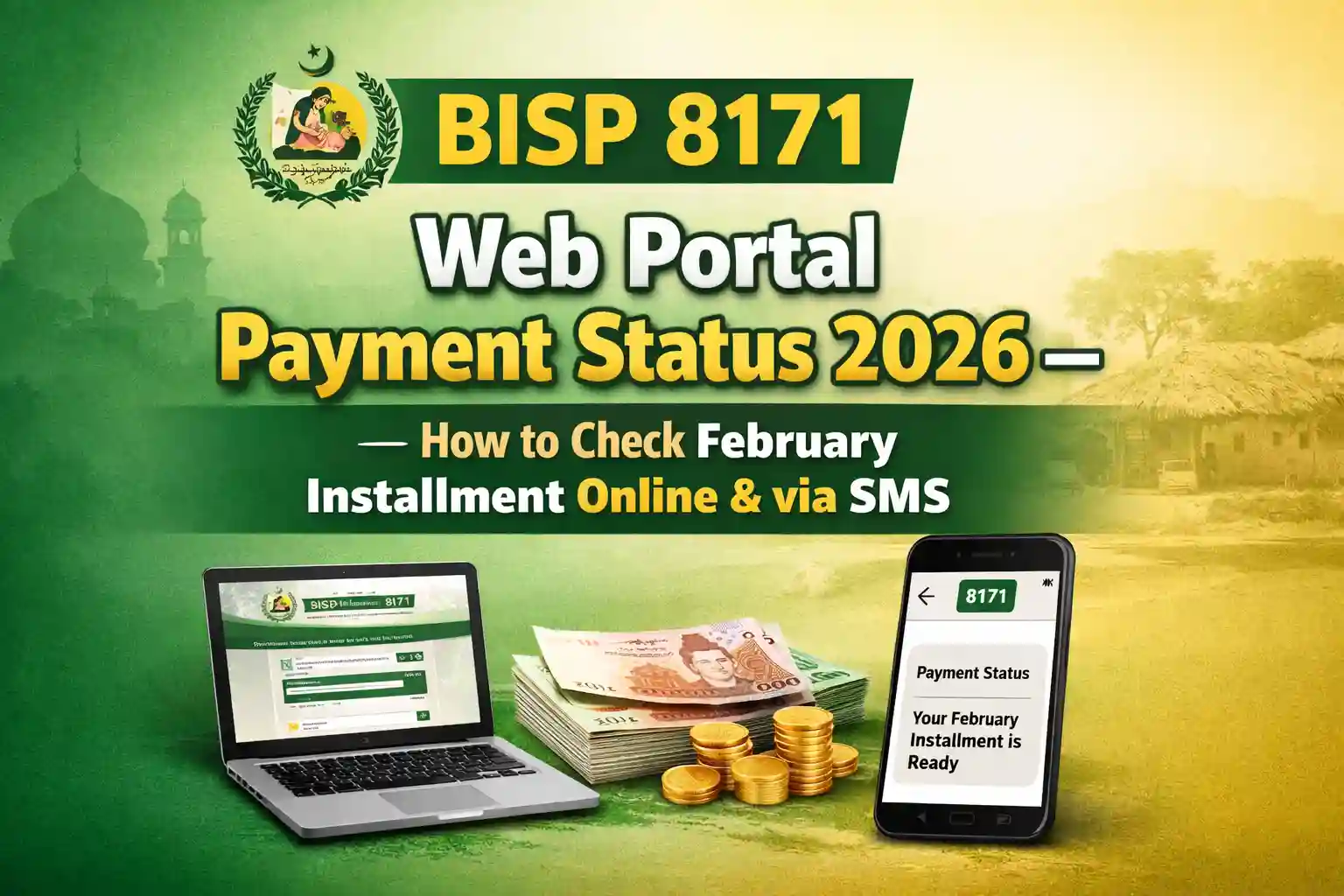 BISP 8171 Web Portal Payment Status 2026 – How to Check February Installment Online & via SMS 1 BISP 8171 Web Portal Payment Status 2026