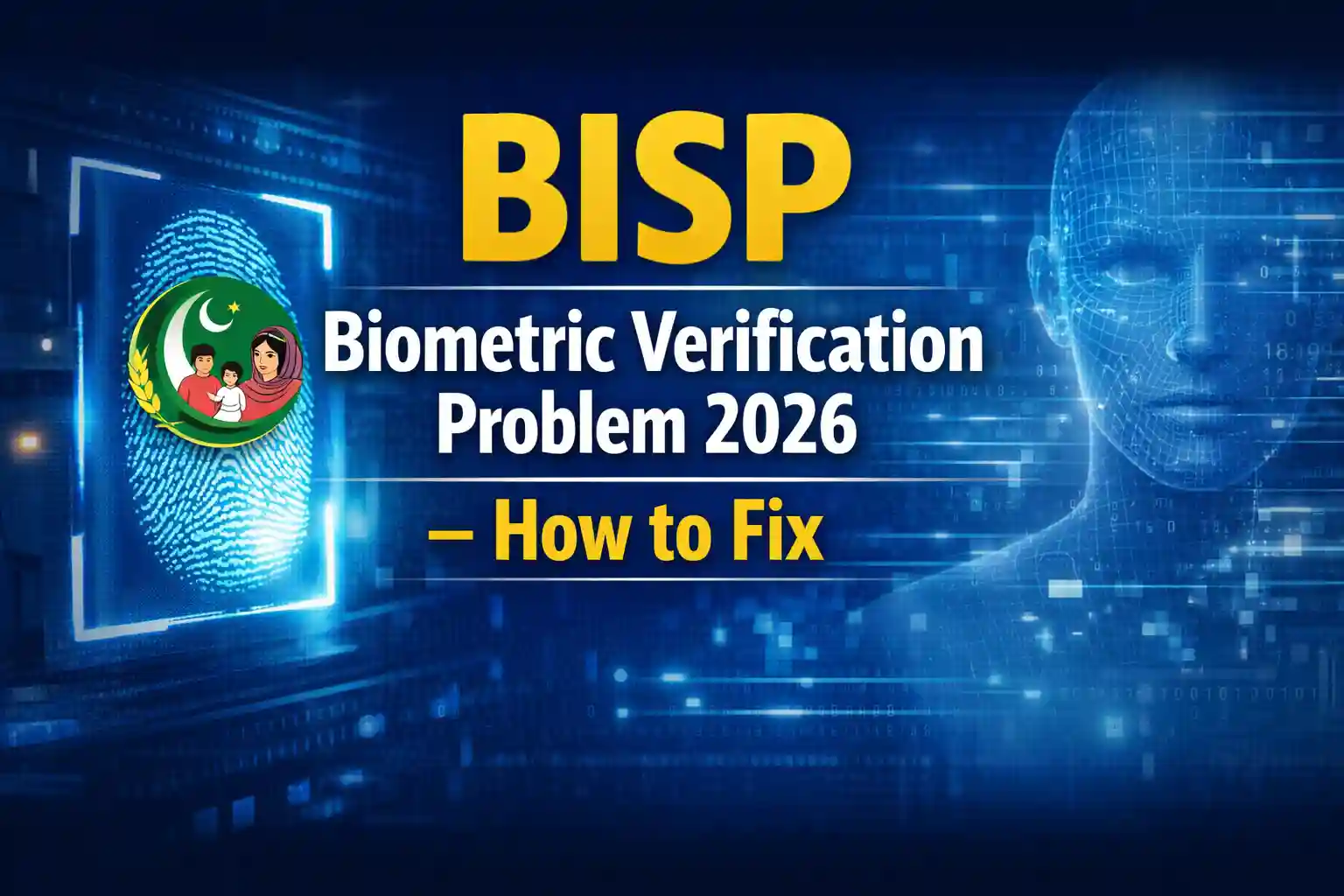 BISP Biometric Verification Problem 2026 – How to Fix 1 BISP Biometric Verification Problem 2026 – How to Fix