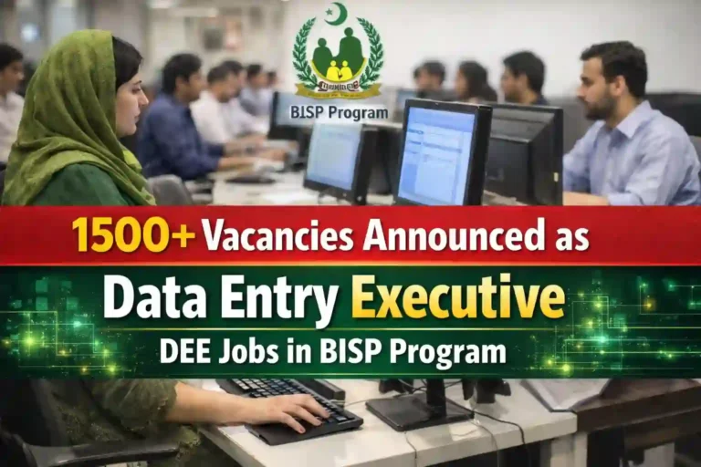 BISP DEE Jobs 1500+ Vacancies via www.bisp.gov.pk BISP 8171 Portal