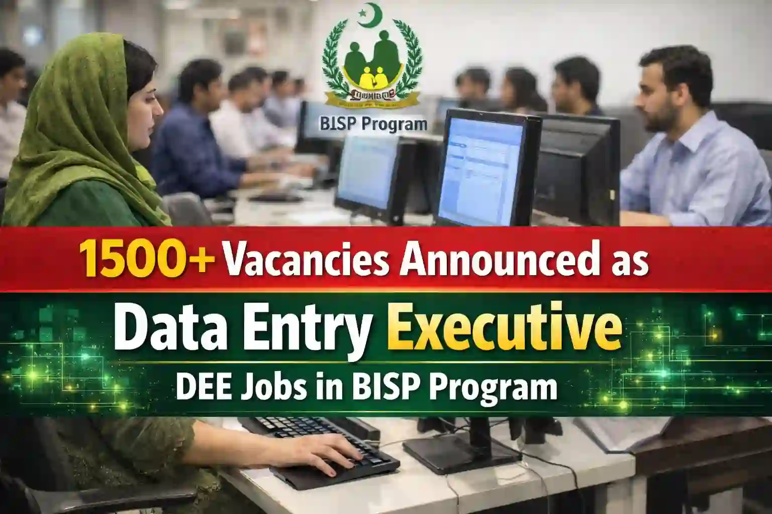 BISP DEE Jobs 1500+ Vacancies via www.bisp.gov.pk BISP 8171 Portal