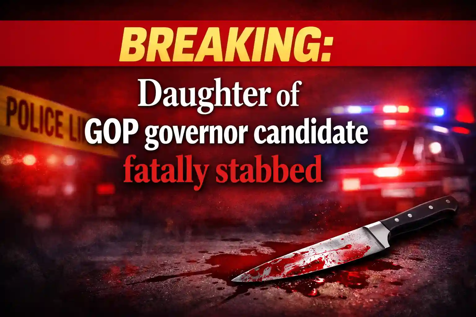 BREAKING Daughter of GOP governor candidate fatally stabbed