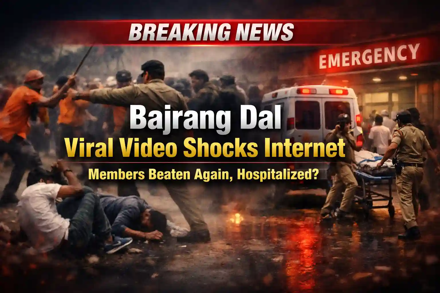 Bajrang Dal Viral Video Shocks Internet Members Beaten Again, Hospitalized
