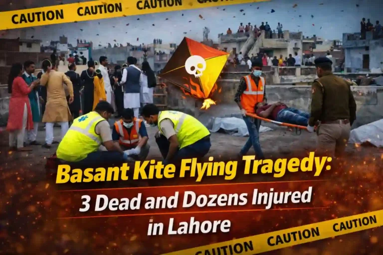 Basant Kite Flying Tragedy 3 Dead and Dozens Injured in Lahore