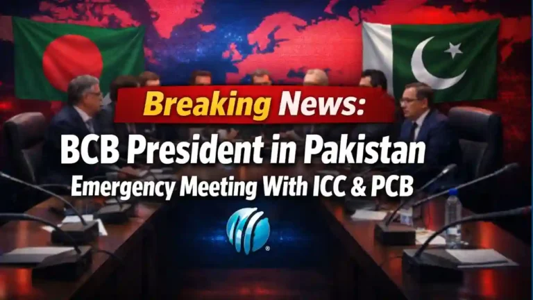 Breaking News: BCB President in Pakistan – Emergency Meeting With ICC & PCB 2 Breaking News BCB President in Pakistan – Emergency Meeting With ICC & PCB