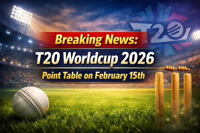 Breaking News T20 Worldcup 2026 Point Table on February 15th