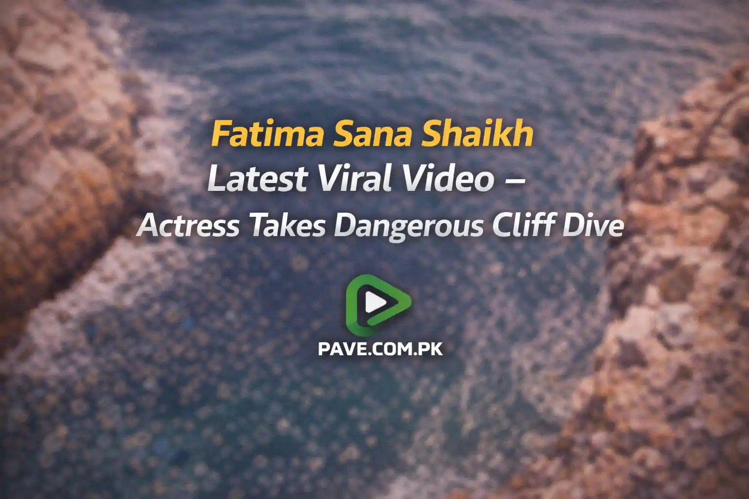 Fatima Sana Shaikh Latest Viral Video – Actress Takes Dangerous Cliff Dive
