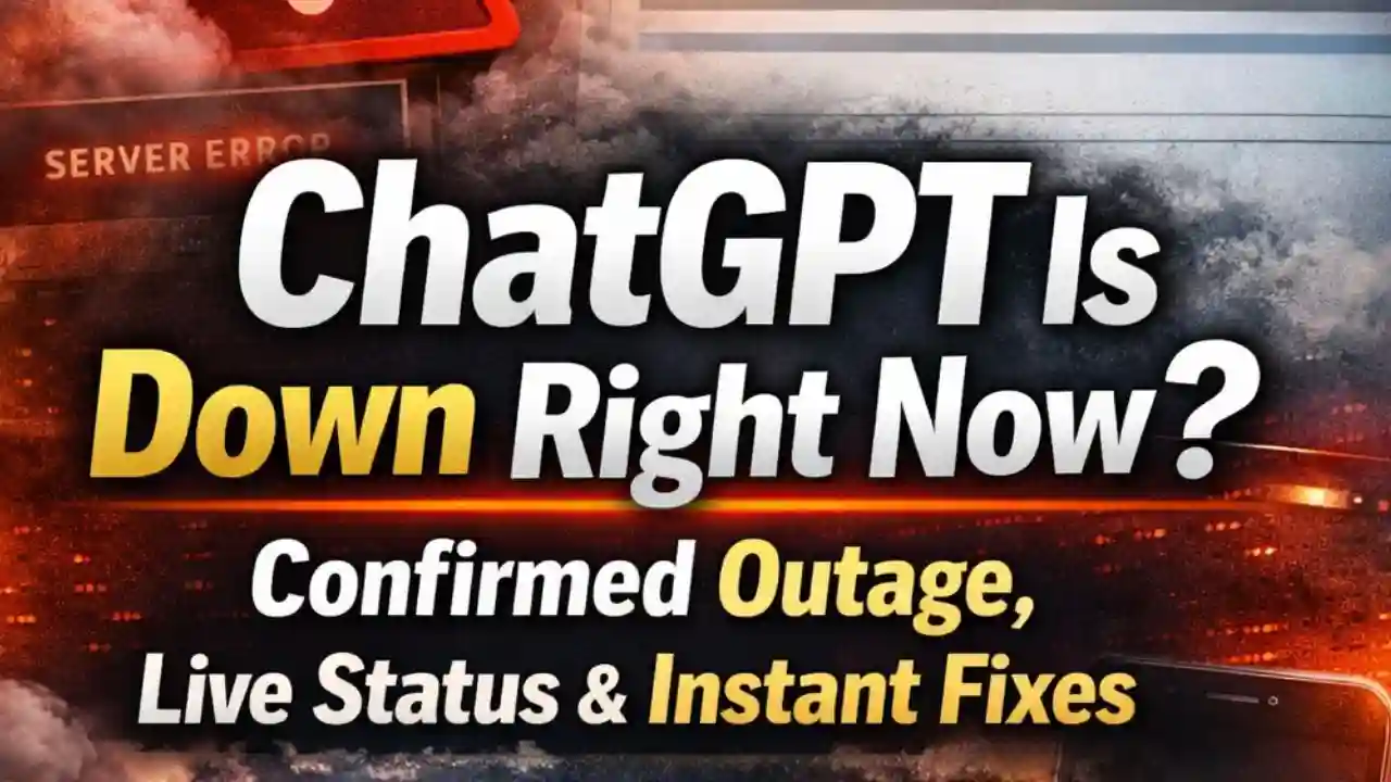 ChatGPT Is Down Right Now? Confirmed Outage, Live Status & Instant Fixes 1 ChatGPT Is Down Right Now Confirmed Outage, Live Status & Instant Fixes