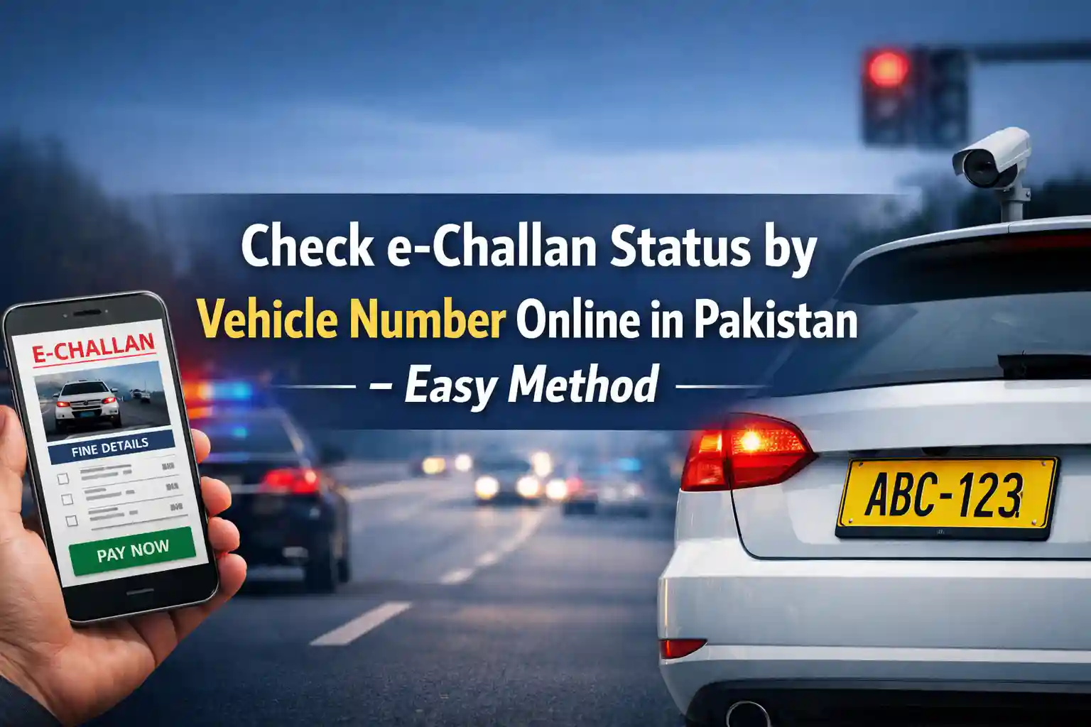 Check e-Challan Status by Vehicle Number Online in Pakistan – Easy Method