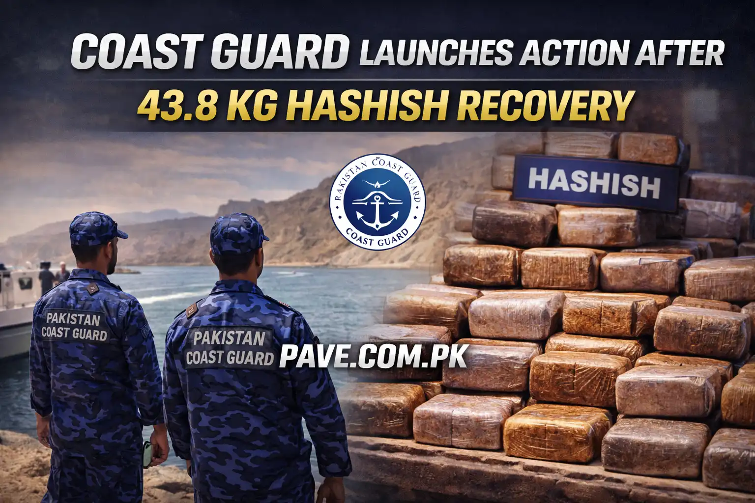 Coast Guard Launches Action After 43.8 Kg Hashish Recovery