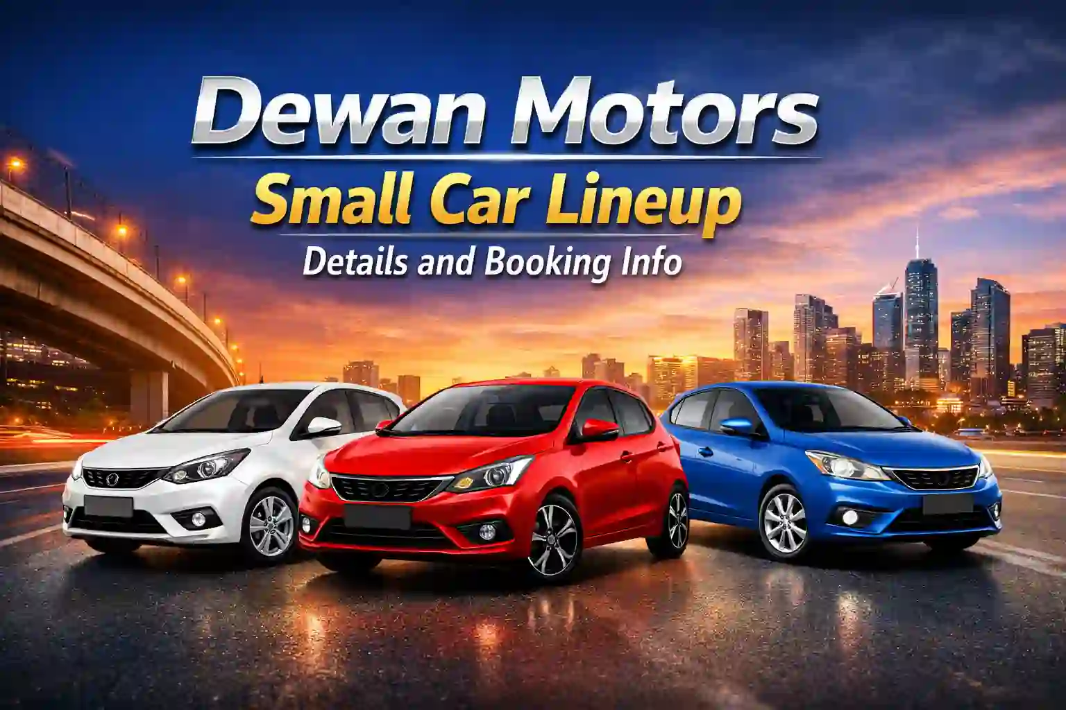 Dewan Motors Small Car Lineup Details and Booking Info