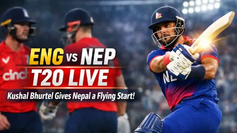 ENG vs NEP T20 Live Match Score - Kushal Bhurtel Provides Good Start To Nepal