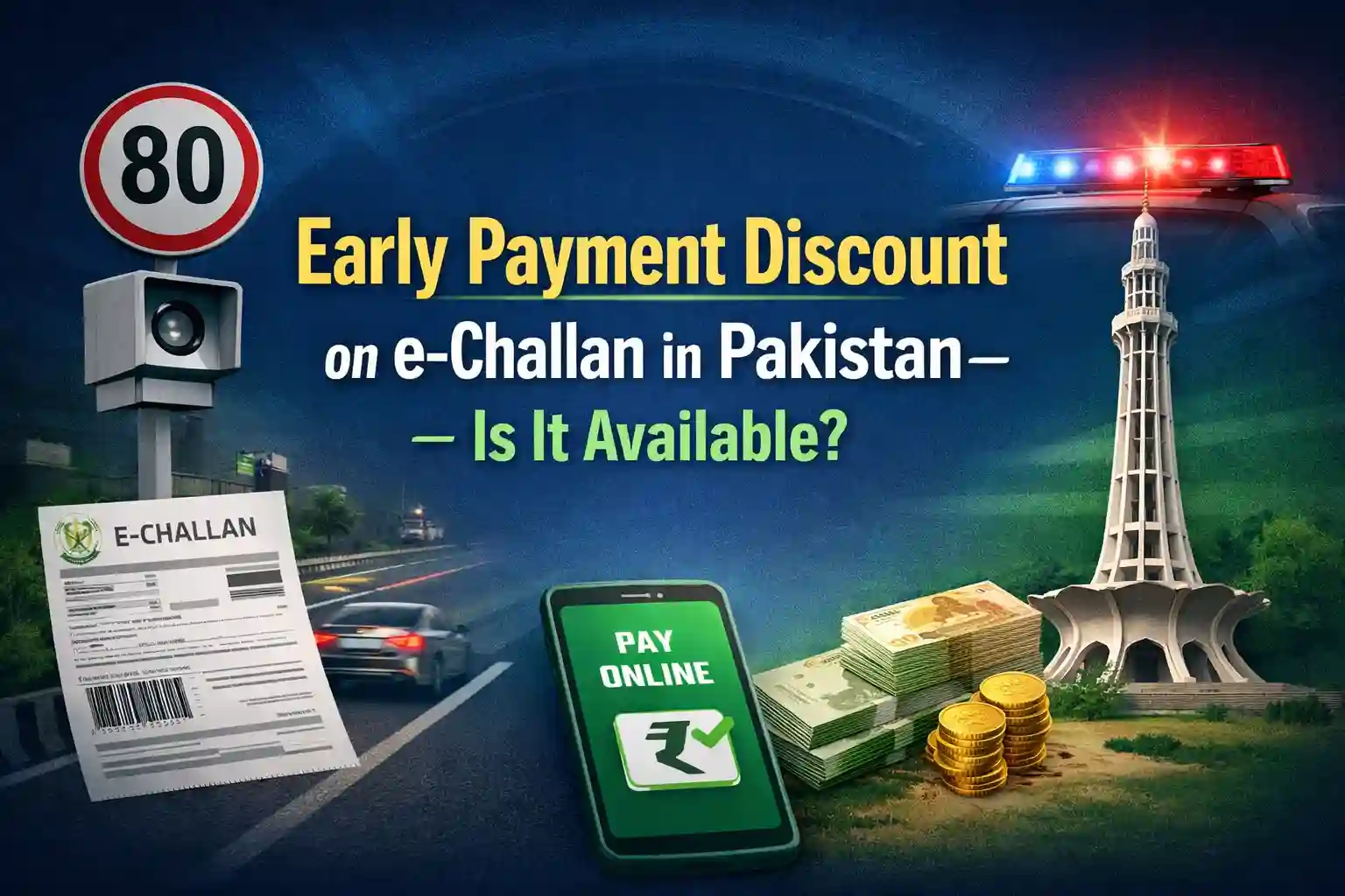 Early Payment Discount on e-Challan in Pakistan – Is It Available