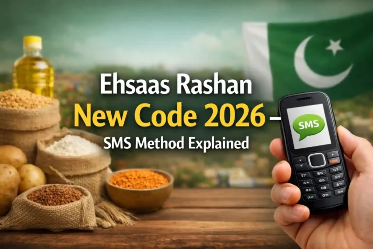 Ehsaas Rashan New Code 2026 – SMS Method Explained