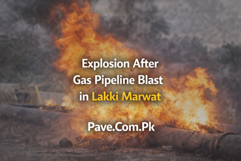 Explosion After Gas Pipeline Blast in Lakki Marwat