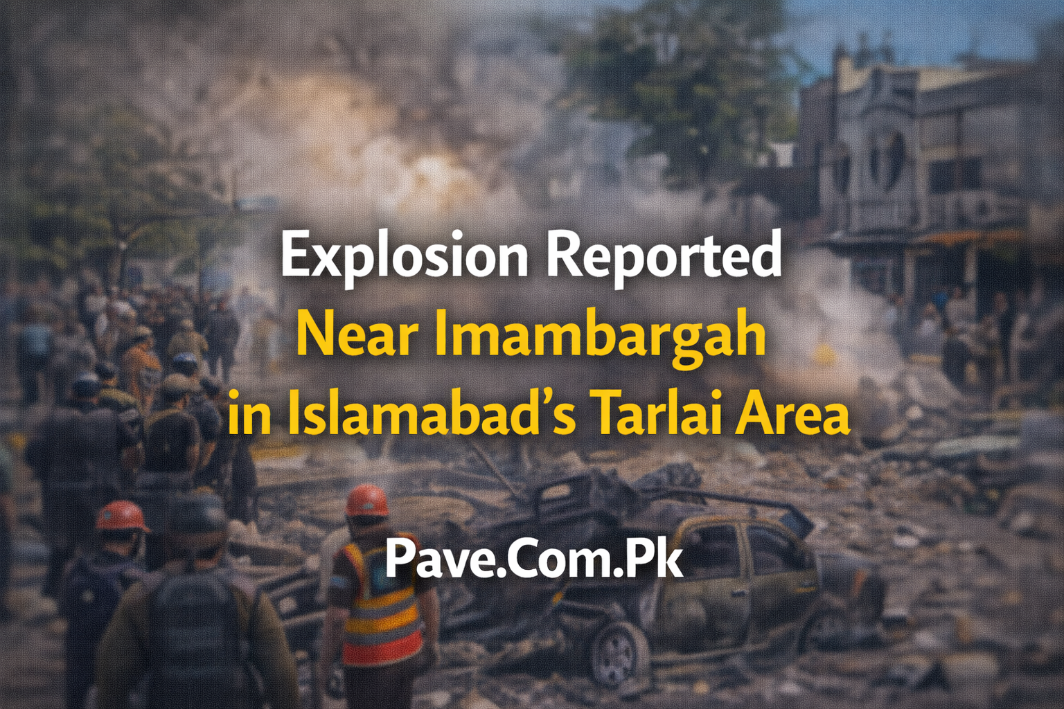 Explosion Reported Near Imambargah in Islamabad’s Tarlai Area 1 Explosion Reported Near Imambargah in Islamabads Tarlai Area