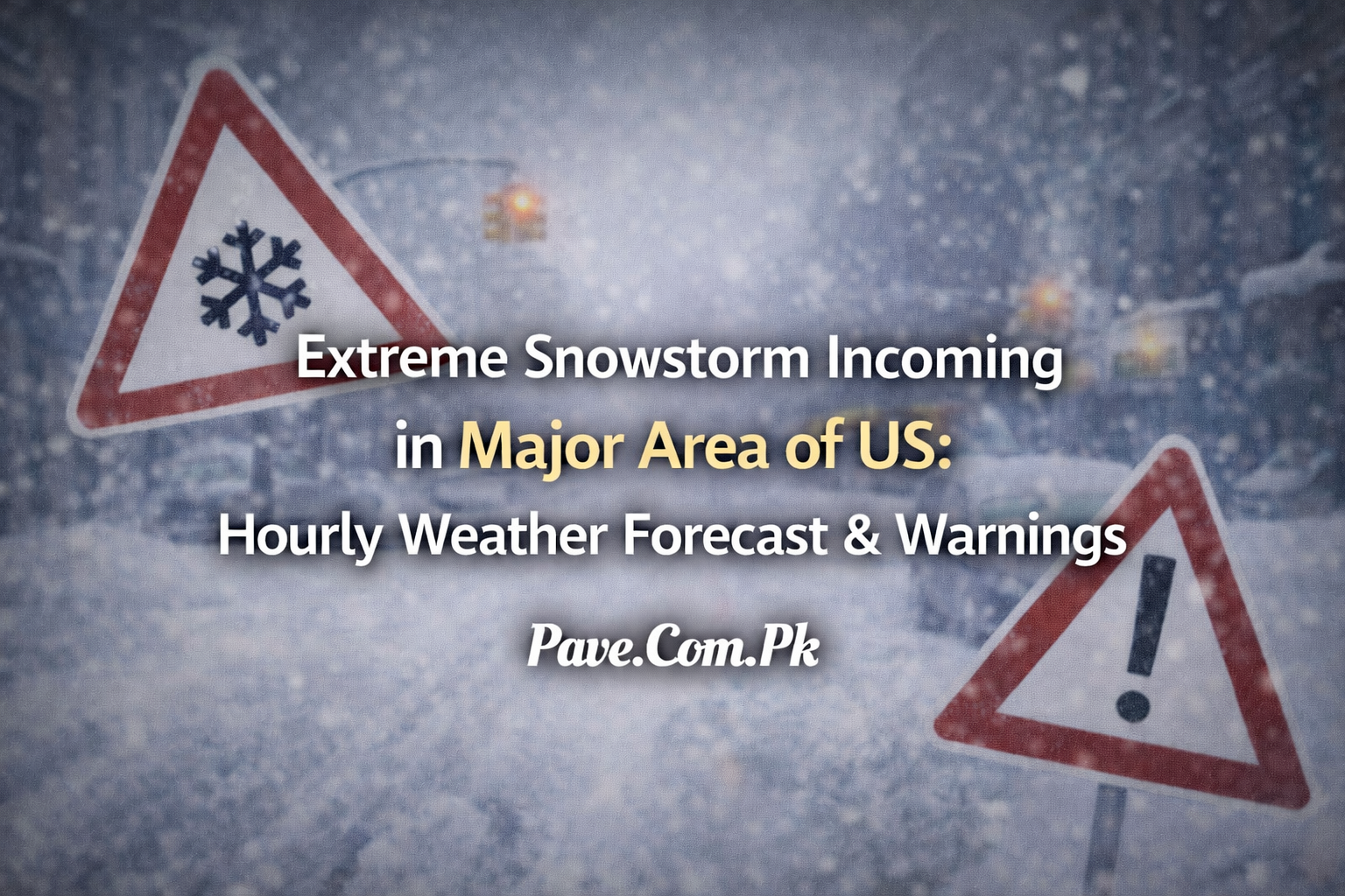 Extreme Snowstorm Incoming in Major Area of US Hourly Weather Forecast Warnings