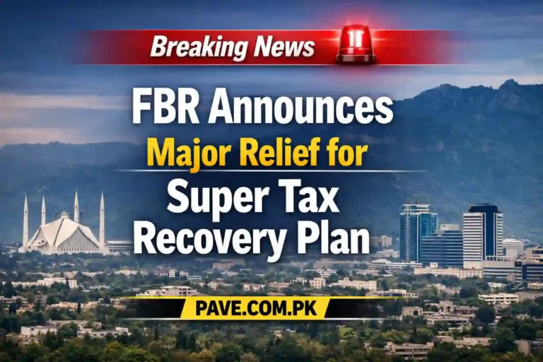 Breaking News: FBR Announces Major Relief for Super Tax Recovery Plan 8 FBR Announces Major Relief for Super Tax Recovery Plan