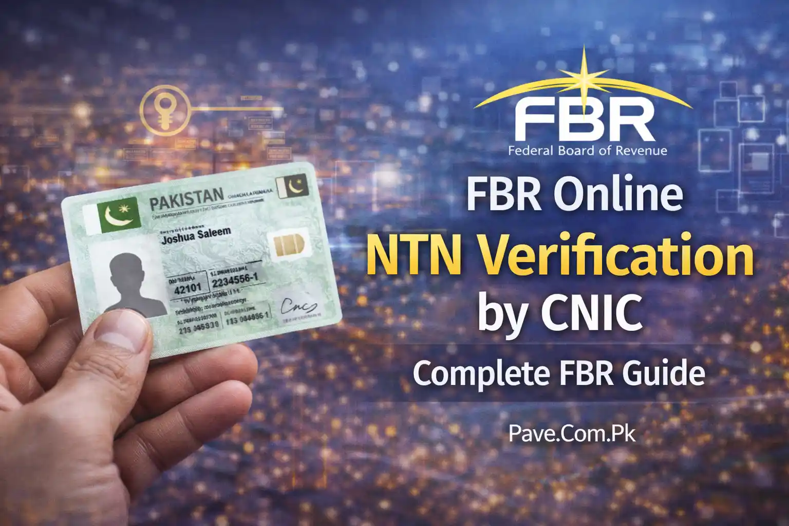 FBR Online NTN Verification by CNIC – Complete FBR Guide