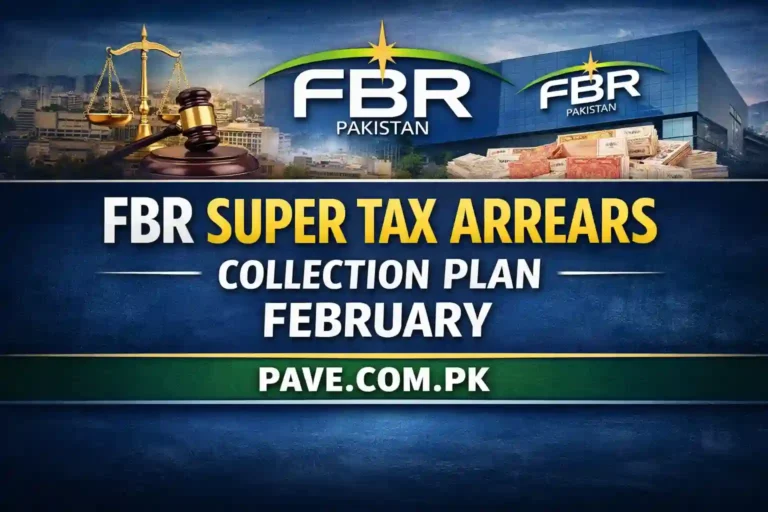 FBR Super Tax Arrears Collection Plan February