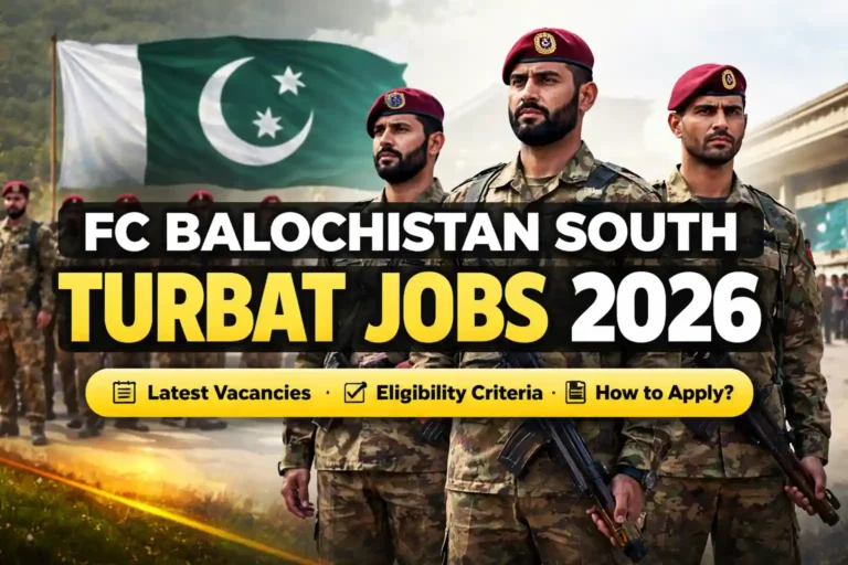 FC Balochistan South Turbat Jobs 2026