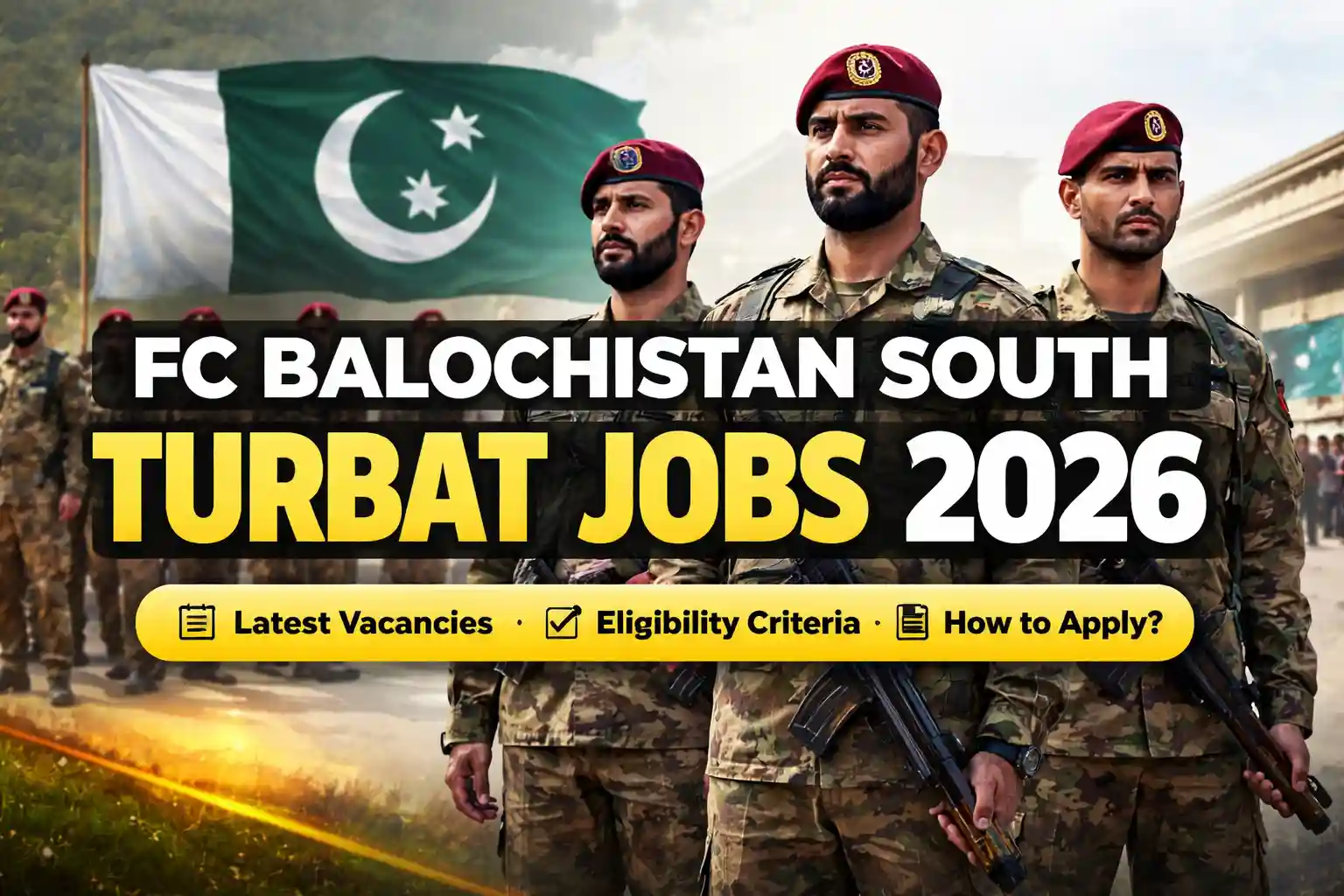 FC Balochistan South Turbat Jobs 2026 – Latest Recruitment Announcement 1 FC Balochistan South Turbat Jobs 2026