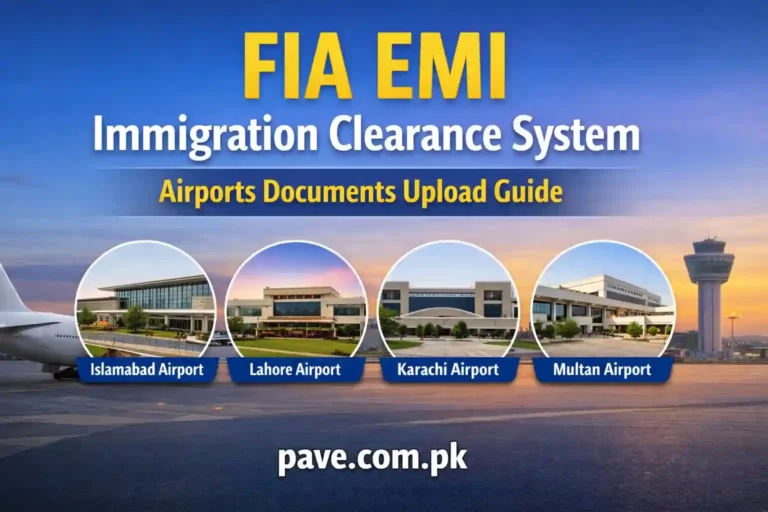 FIA EMI Immigration Clearance System Airports Documents Upload Guide