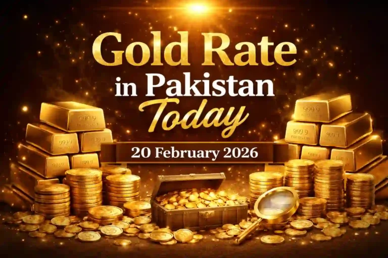 Gold Rate in Pakistan Today 20 February 2026 | Per Tola & Per Gram 4 Gold Rate in Pakistan Today 20 February 2026