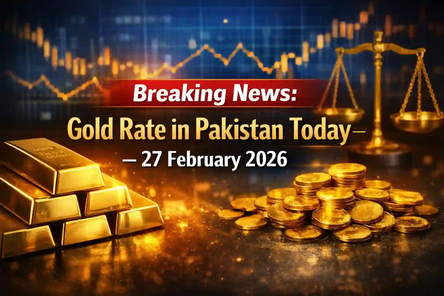 Gold Rate in Pakistan Today – 27 February 2026 (24K, 22K, Per Tola & 10 Gram) 1 Gold Rate in Pakistan Today 27 February 2026
