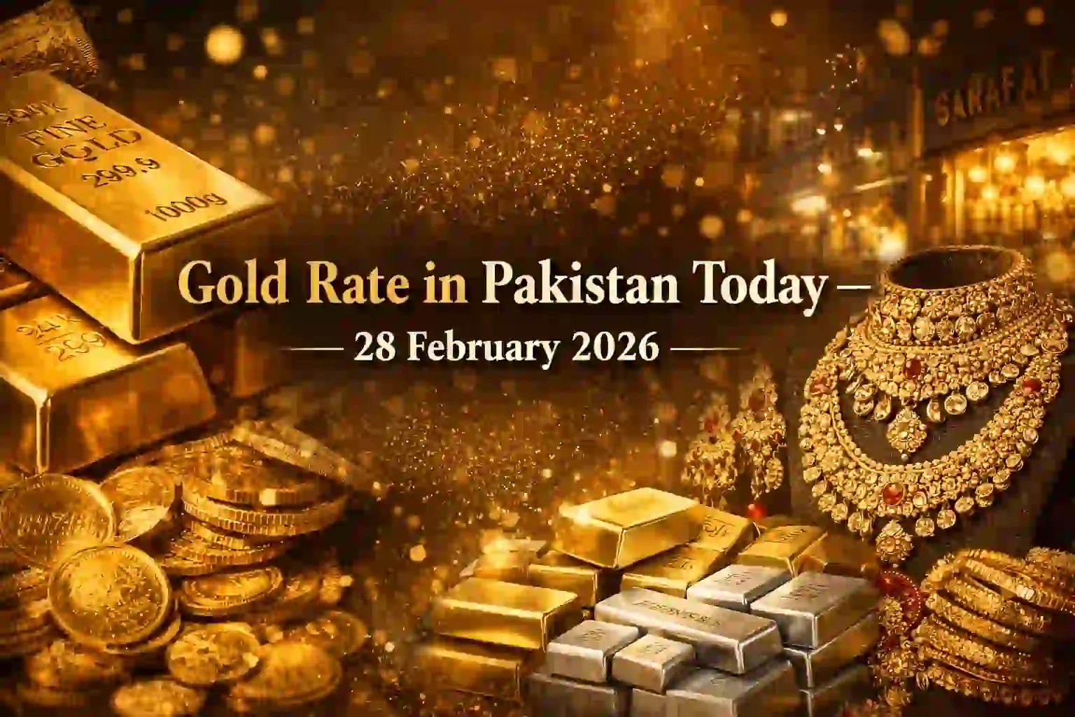 Gold Rate in Pakistan Today – 28 February 2026 (24K, 22K, Per Tola & 10 Gram) 1 Gold Rate in Pakistan Today 28 February 2026