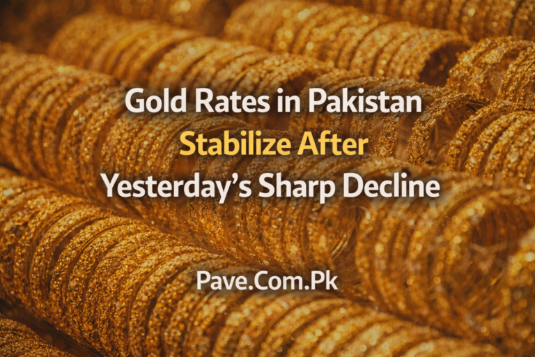 Gold Rates in Pakistan Stabilize After Yesterday’s Sharp Decline