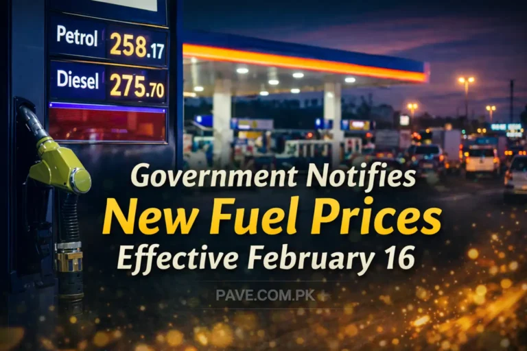 Government Notifies New Fuel Prices Effective February 16